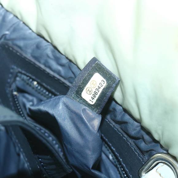 CHANEL Cococoon Hand Bag Nylon Gray CC Auth bs9551 - Picture 12 of 16